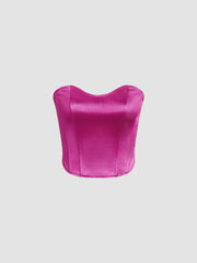 Solid Tube Corset Top