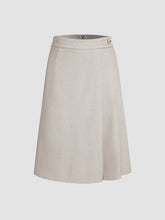 Ivory Glow Zip Up Skirt