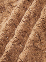 Solid Braided Sweater