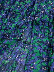 Semi-Sheer Orchid Pleat Long Skirt