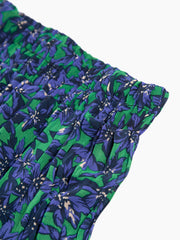 Semi-Sheer Orchid Pleat Long Skirt