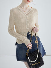 Asymmetrical Knit Cardigan