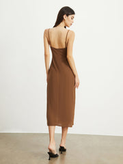 Elena Slinky Cutout Midi Dress