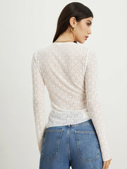 Floral Lace Tied T-Shirt