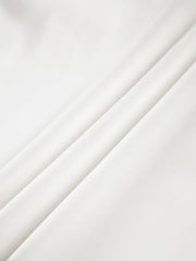 Semi-Sheer Two Tone Satin Tied Zippered Top