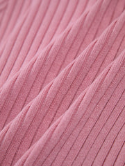 Barbiecore Rib Knit Top