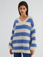 Sea Breeze Stripe Oversized Sweater