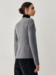 Tie Front Wrap Sweater