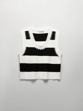 Contrast Stitch Stripe Tank Top