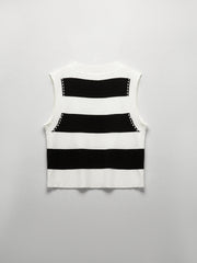 Contrast Stitch Stripe Tank Top