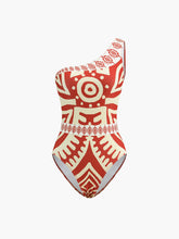 Tropical Print One Piece Swimsuit