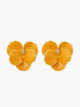 Rhinestone Decor Flower Earrings