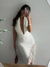 Semi-Sheer Asymmetrical Ruffle Hem Lace Dress