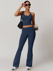 Lace Up Active Pants Set