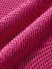 Heart-Shape Cutout Slim Knit Top