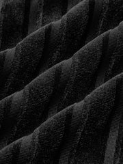 Semi-Sheer Pinstripe Button Polo Shirt