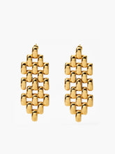 Hollow Beaded Chain Pendant Earrings