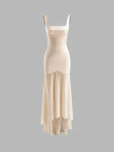 Sheer Chiffon Panel Tank Dress