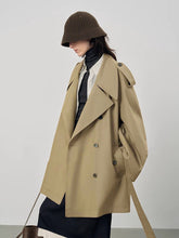 Lapel Oversized Belted Trench Coat
