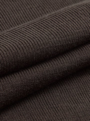 Side Pleated Slim Knit Top