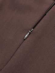 Utility Pleated Belted Midi Skirt