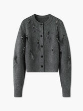 Leisure Button Sequins Cardigan