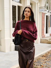 Elegant Plain Minky Sweater