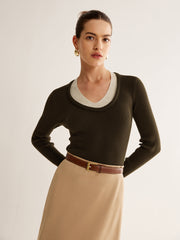 2 in 1 Ribbed Knit Top