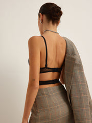 Sheer Lace Crop Corset