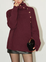 Asymmetrical Off-Shoulder Sweater