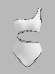 One-Shoulder Cutout Swimsuit