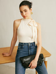 Tie Neck Halter Top