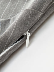 Color Block Striped Asymmetrical Shirt