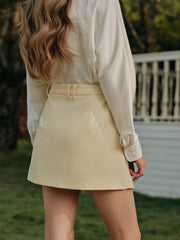 Asymmetrical Wrap High Waist Skirt