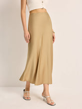 Satin High-Waist Skirt
