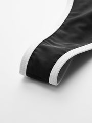 Contrast Trim Bikini Set