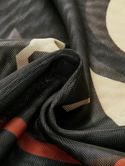 Sheer Printed Wide-Leg Beach Pants