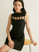 Beaded Cut-out Sleeveless Dress