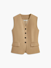 Button-Front Belted Vest