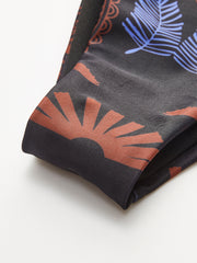 Boho Print Tie-Back Halter Bikini