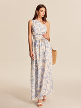One-Shoulder Floral Dress