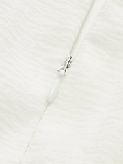 Lace-Up Front Semi-Sheer Dress