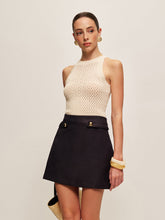 Hollow Sleeveless Knit Top