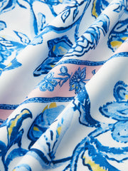 Floral Print Tie-Shoulder Dress