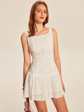 Button-Front Hollow Dress