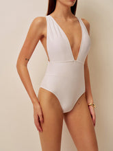 Deep V Plunge One-Piece Swimsuit