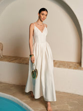 Backless Spaghetti Strap Pleated Dress