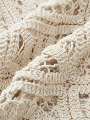 Semi-Sheer Elastic Mid-Waist Pants