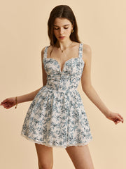 Sweetheart Neck Ruffle Strap Dress