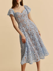 Sweetheart Neck Lace Dress